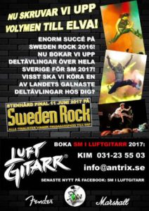 SM I Luftgitarr. Bokning av luftgitarr